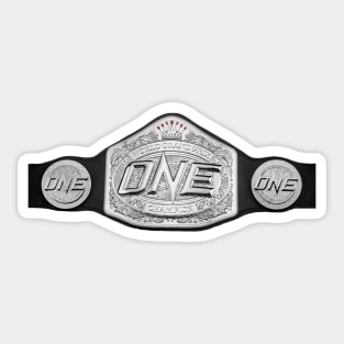 One Fc Champion Belt Sticker